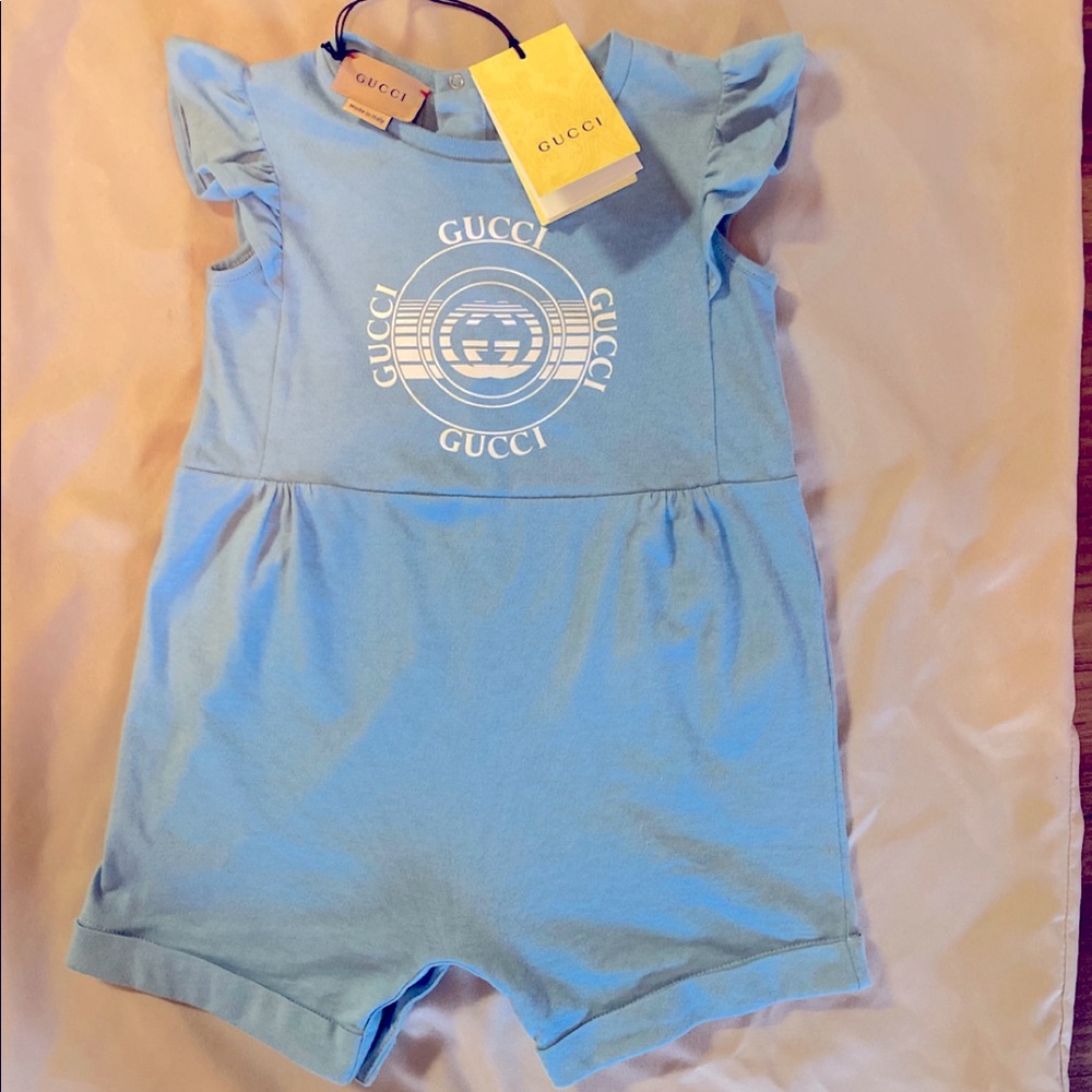 Baby Girl Gucci Romper Summer 2021 Kids Collection